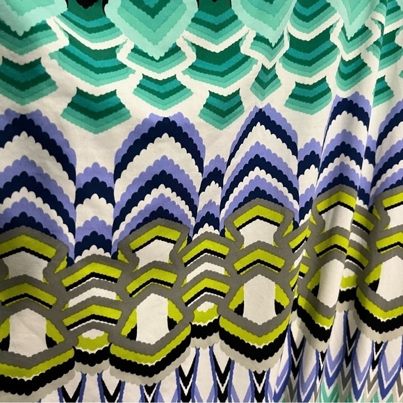 La Blanca multi Colored Aztec Print Beach Cover Up Medium - Picture 3 of 9